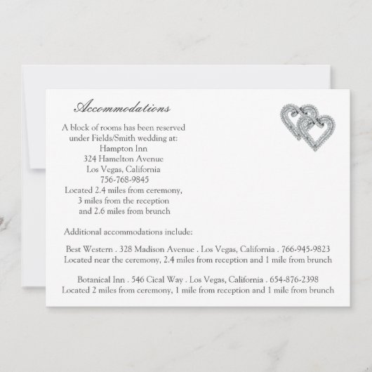 White Wedding Cards Einladung (Vorderseite)