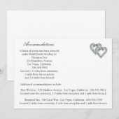 White Wedding Cards Einladung (Vorne/Hinten)