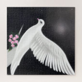 White Wedding Dove Puzzle (Horizontal)