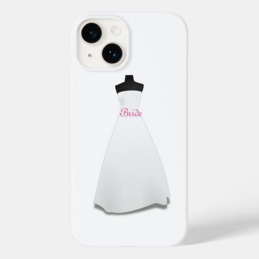 White Wedding Dress Bride Case-Mate iPhone Case (Rückseite)