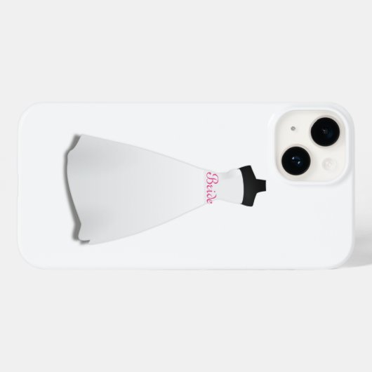 White Wedding Dress Bride Case-Mate iPhone Case (Rückseite (Horizontal))