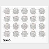White Wedding Gown Sticker - Anpassbar (Blatt)