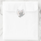 White Wedding Heart Stickers (Tasche)