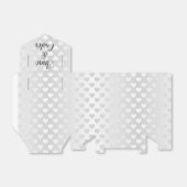 White Wedding Hearts Geschenkschachtel (Ungefaltet)