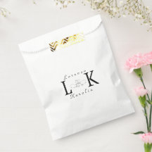 White Wedding Monogram Einfache Elegante Minimalis