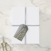 White Wedding Pearls Gefälligkeitstags Geschenkanhänger (Mit Garn)