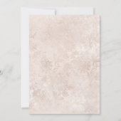 White Wedding Probe Dinner Einladung (Rückseite)