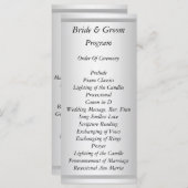 White Wedding Programm (Vorne/Hinten)