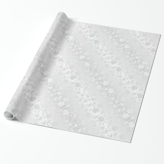 White Wedding Rose Elegance Geschenkpapier (Ungerollt)