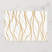 White Wedding Webseite für Gold Waves & Handwritin Begleitkarte (Rückseite)