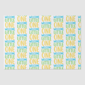 White "Welcome Little One" Baby Dusche Seidenpapier