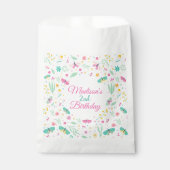 White Whimsical Butterfly Garden Girls 2nd Geschenktütchen (Vorderseite)