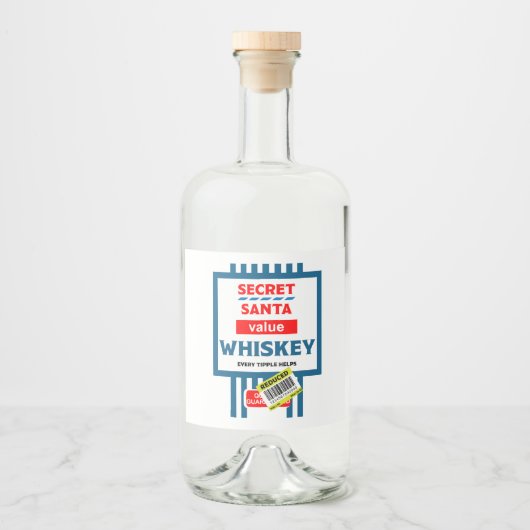 White Whiskey Alkoholflaschenetikett (Vorderseite)
