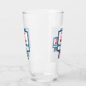 White Whiskey Glas (Links)