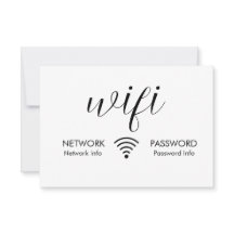 White WiFi Password Signieren Schwarze WiFi-Netzwe