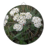 White Wildblumen Dart Board Dartscheibe (vorne)