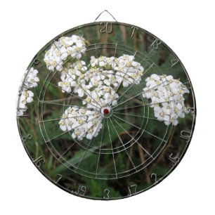 White Wildblumen Dart Board Dartscheibe
