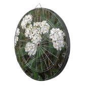 White Wildblumen Dart Board Dartscheibe (Vorderseite rechts)