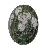 White Wildblumen Dart Board Dartscheibe (Vorderseite Links)