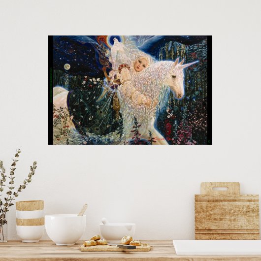 'White Wind' von Elizabeth Kyle Poster (Küche)