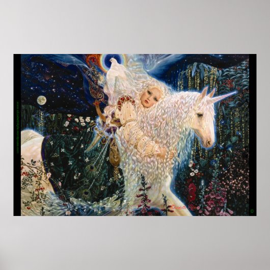 'White Wind' von Elizabeth Kyle Poster (Vorne)