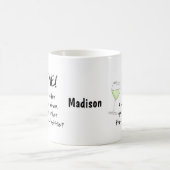 White Wine - Bestellung ganz Flasche Name Personal Kaffeetasse (Mittel)