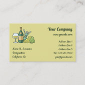 White Wine Business Card Visitenkarte (Vorderseite)