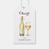 White Wine Lover freut sich auf Sie Geschenkanhänger (Vorderseite)