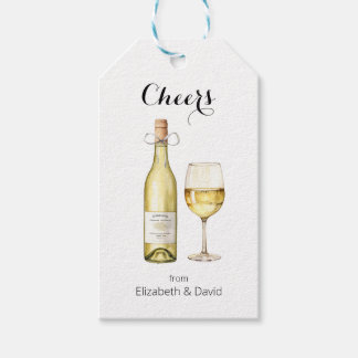 White Wine Lover freut sich auf Sie Geschenkanhänger