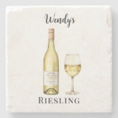 White Wine Lover Untersetzer (Vorderseite)