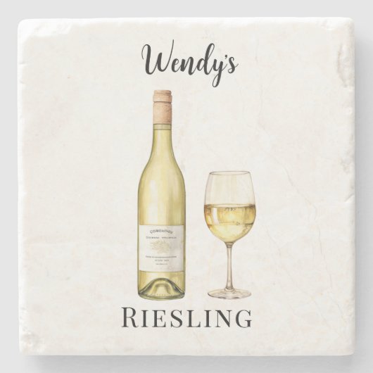 White Wine Lover Untersetzer (Vorderseite)