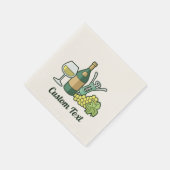 White Wine Napkins Serviette (Ecke)