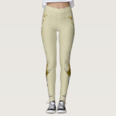 White Wine Splashed Celebration Wedding Leggings (Vorderseite)