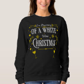 White Wine Weihnachtsmann Sweater Sweatshirt (Vorderseite)