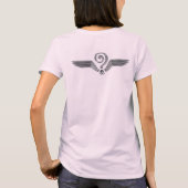 White Wing Spiral Butterfly T-Shirt (Rückseite)