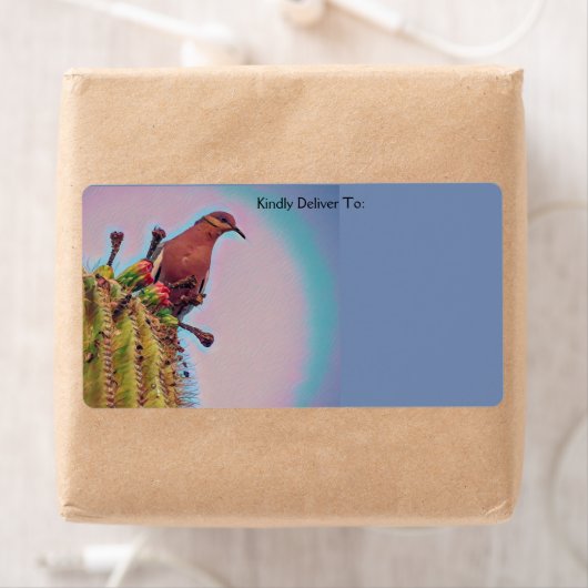 White Winged Dove Saguaro Cactus Digital Art (Insitu)
