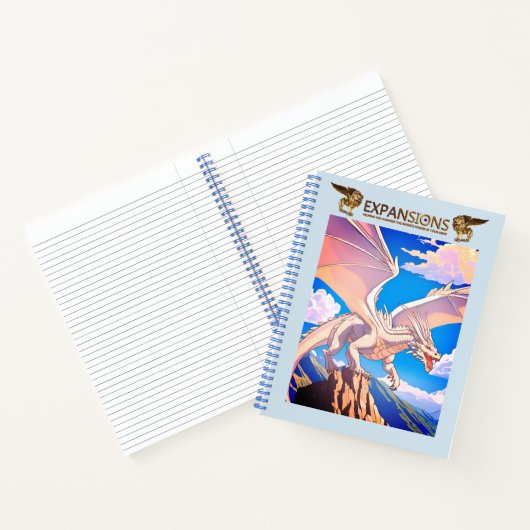 White Winged Dragon Notebook Notizblock (Innenseite)