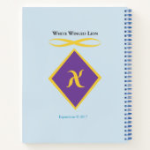 White Winged Dragon Notebook Notizblock (Rückseite)