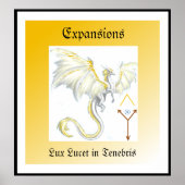 White Winged Dragon Poster (Vorne)