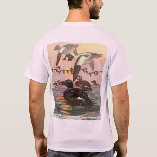 White-Winged Scoter & Goldeneye, Doppelarbeit T- T-Shirt (Rückseite)