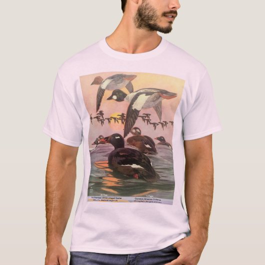 White-Winged Scoter & Goldeneye, Doppelarbeit T- T-Shirt (Vorderseite)