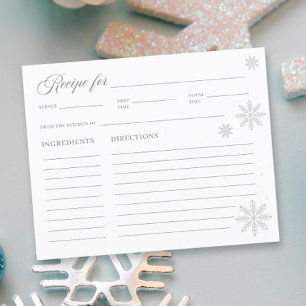 White Winter Brautparty Rezept Card