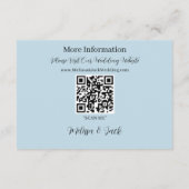 White Winter Dragon Snowflakes Blue Begleitkarte (Rückseite)