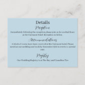 White Winter Dragon Snowflakes Blue Begleitkarte (Vorderseite)