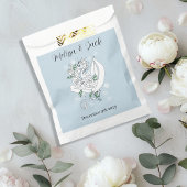 White Winter Dragon Snowflakes Blue Geschenktütchen