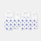 White Winter Ice Blue Trees Holly Berry Weihnachte Geschenkschachtel (Ungefaltet)