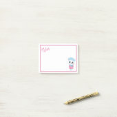 White Winter Kitten Post-It-Notes Post-it Klebezettel (Auf Schreibtisch)