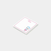 White Winter Kitten Post-It-Notes Post-it Klebezettel (angewinkelt)
