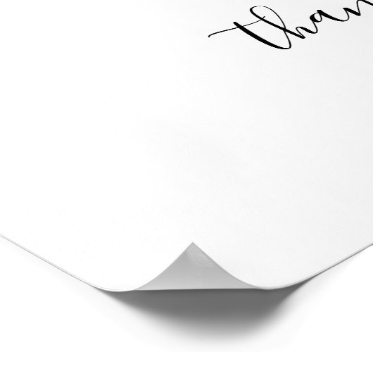 White Winter Peak Probe Dinner Willkommenszeichen Poster (Ecke)