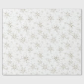 White Winter Snowflakes Christmas Geschenkpapier (Flach)